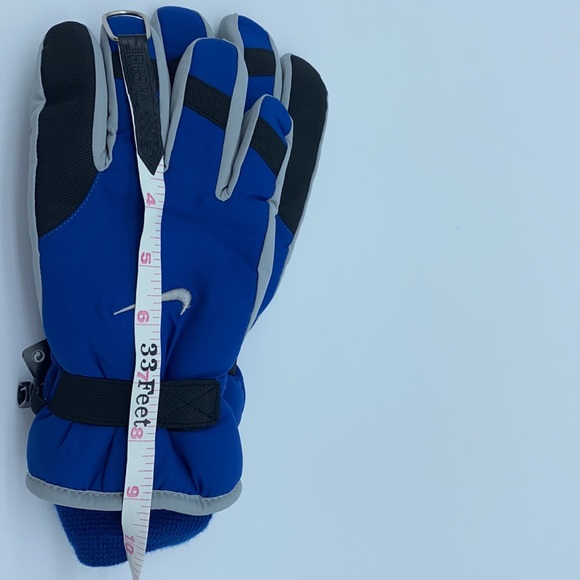 NWT BOYS NIKE THINSULATE INSULATION GLOVES SIZE 8 YOUTH BLUE GRAY - Picture 7 of 13